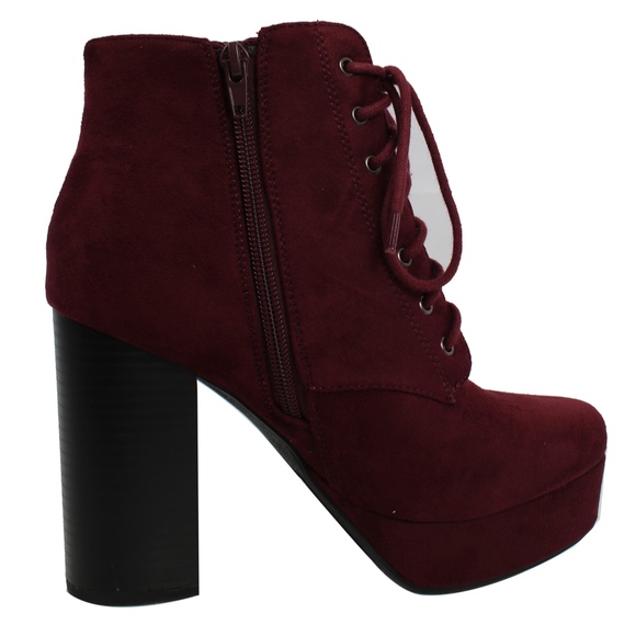 Vino Lace Up Platform Chunky Block Heel Boot - Picture 5 of 6